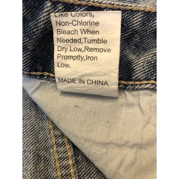 Women's Jeans Distressed Mom Jeans Pants HIGH Waist Sz 27x32, 13” Rise - Picture 7 of 11